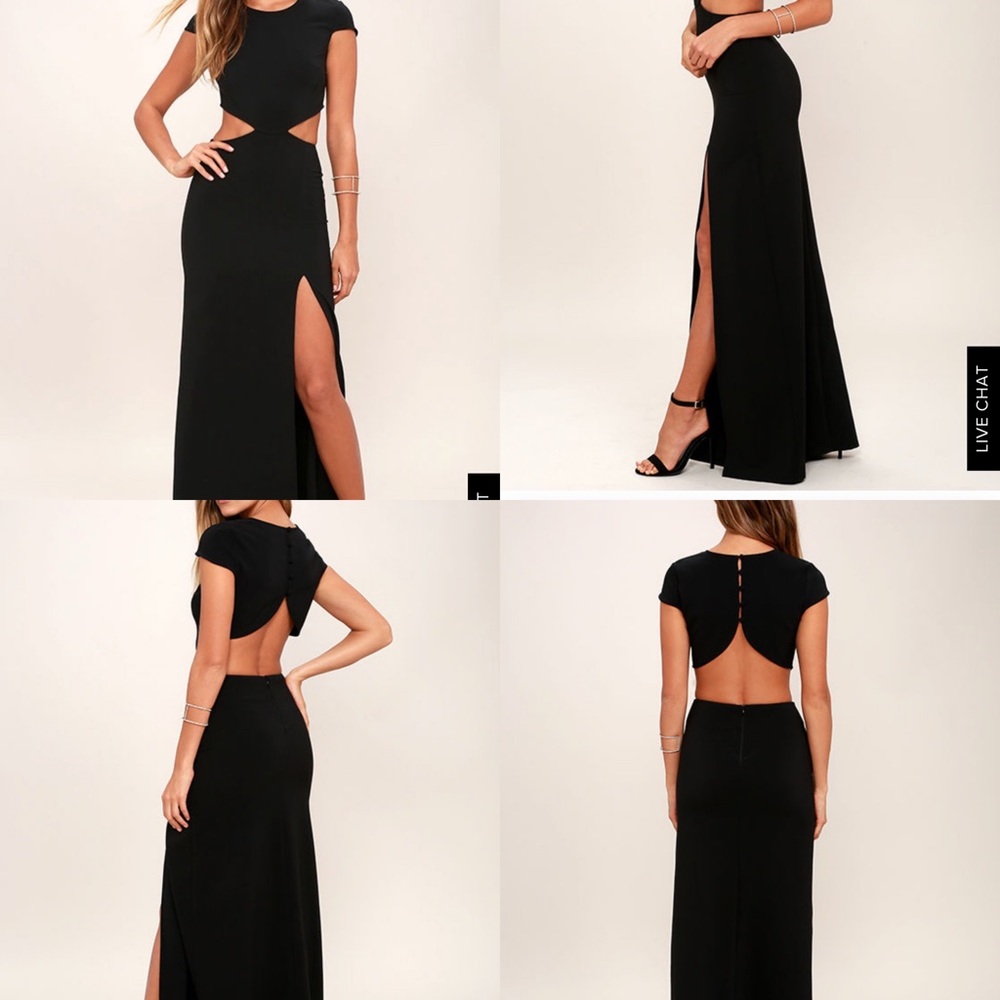 Black maxi dress